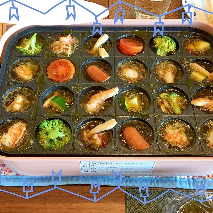 パーティに Brunoで簡単 たこ焼き器アヒージョ レシピ 作り方 By 緑キャベツ 楽天レシピ パーティに Brunoで簡単 たこ焼き器アヒージョ レシピ 作り方 By 緑キャベツ 楽天レシピ